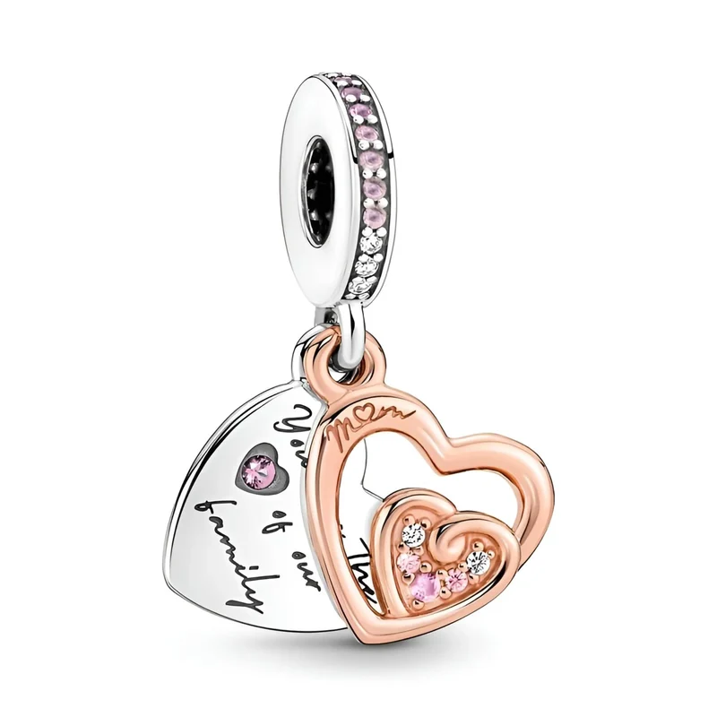 "You are the heart of our family" Mom Dangle Charm | RGP CZ