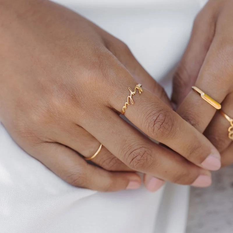 Personalisierter Namen Ring