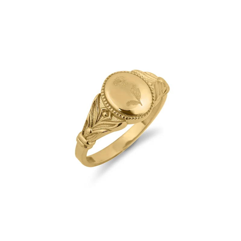Geburtsblumen Ring