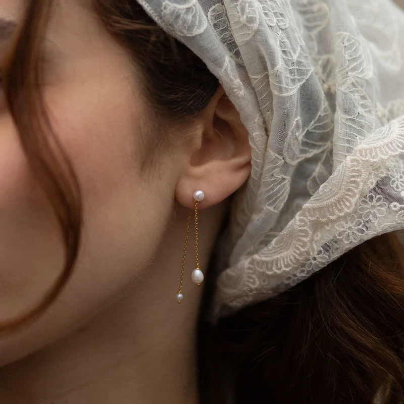 Lulu Pearl Drop Ohrstecker