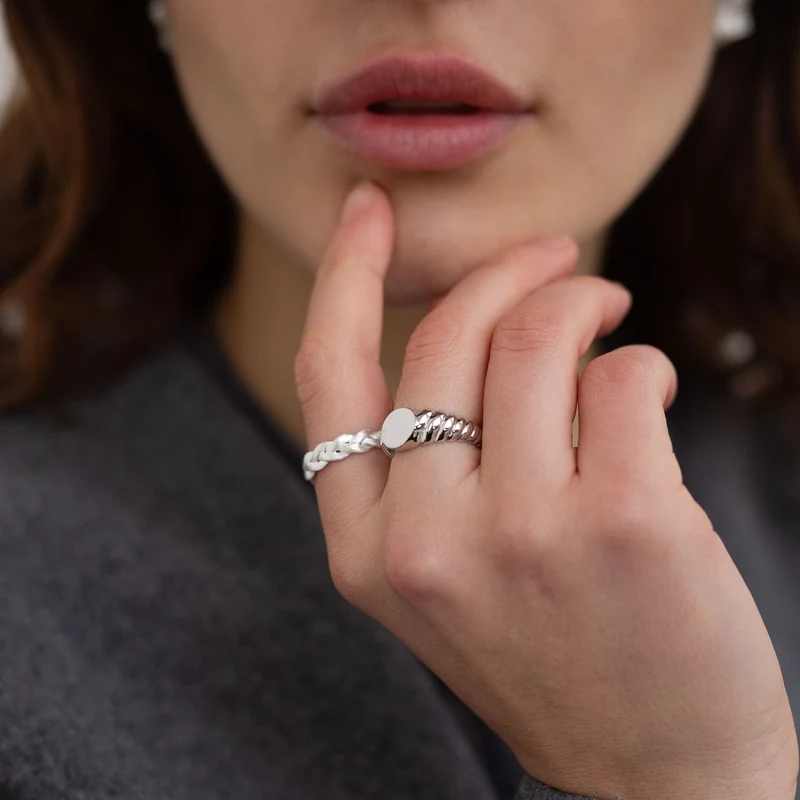 Plain Shell Signet Ring