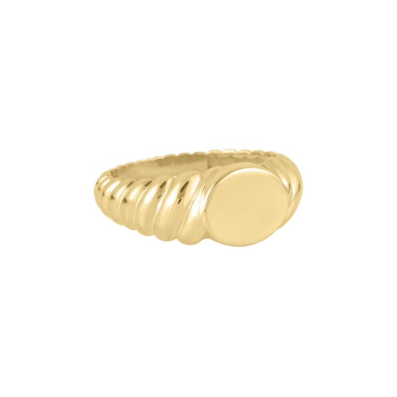 Plain Shell Signet Ring