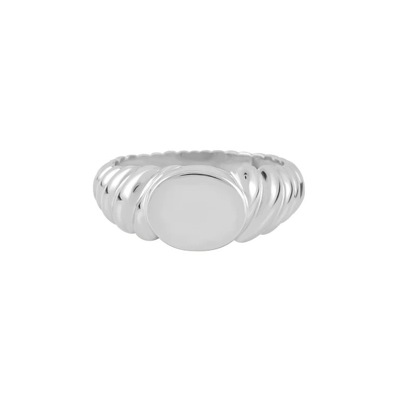 Plain Shell Signet Ring