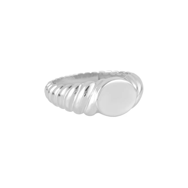 Plain Shell Signet Ring