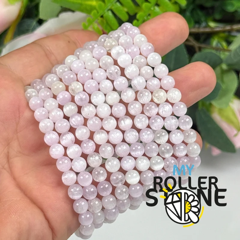 Armband aus kristallinem Kunzit aus Brasilien