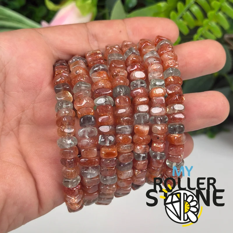 Goldenes Sonnensteinarmband aus Arusha, Tansania