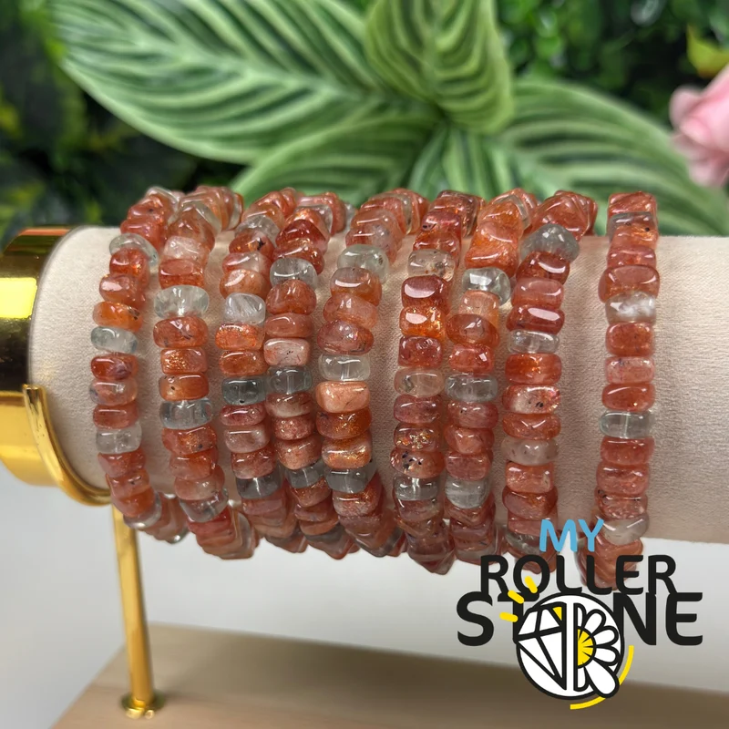 Goldenes Sonnensteinarmband aus Arusha, Tansania