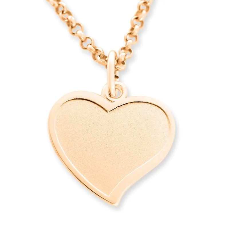 DAMENKETTE MIT HERZ HALSKETTE HERZANHÄNGER ROSEGOLD HERZCHEN SCHMUCK