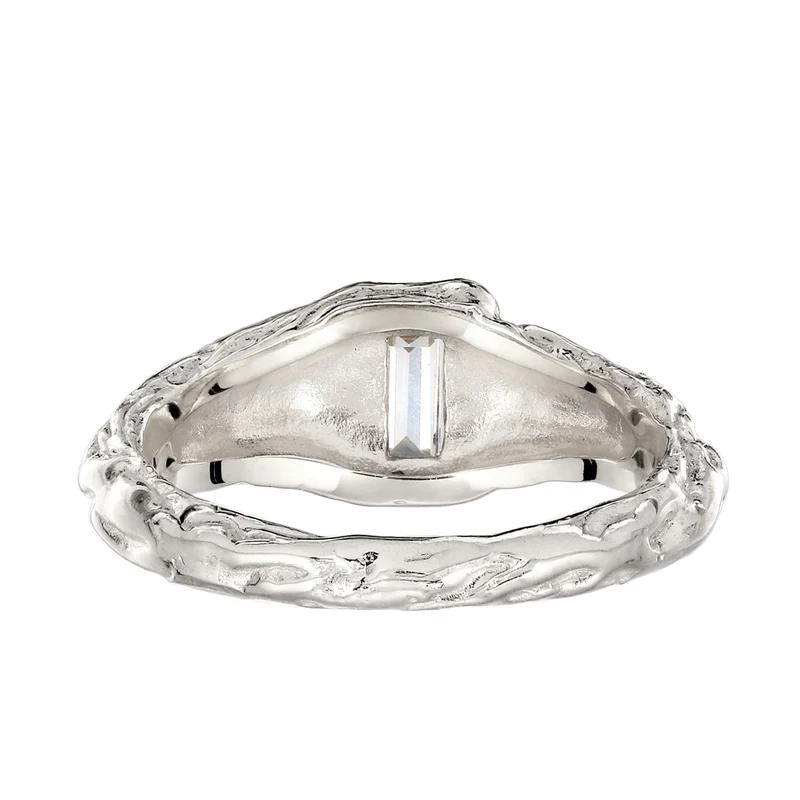 Siegelring Melted | Topas (Weiß)