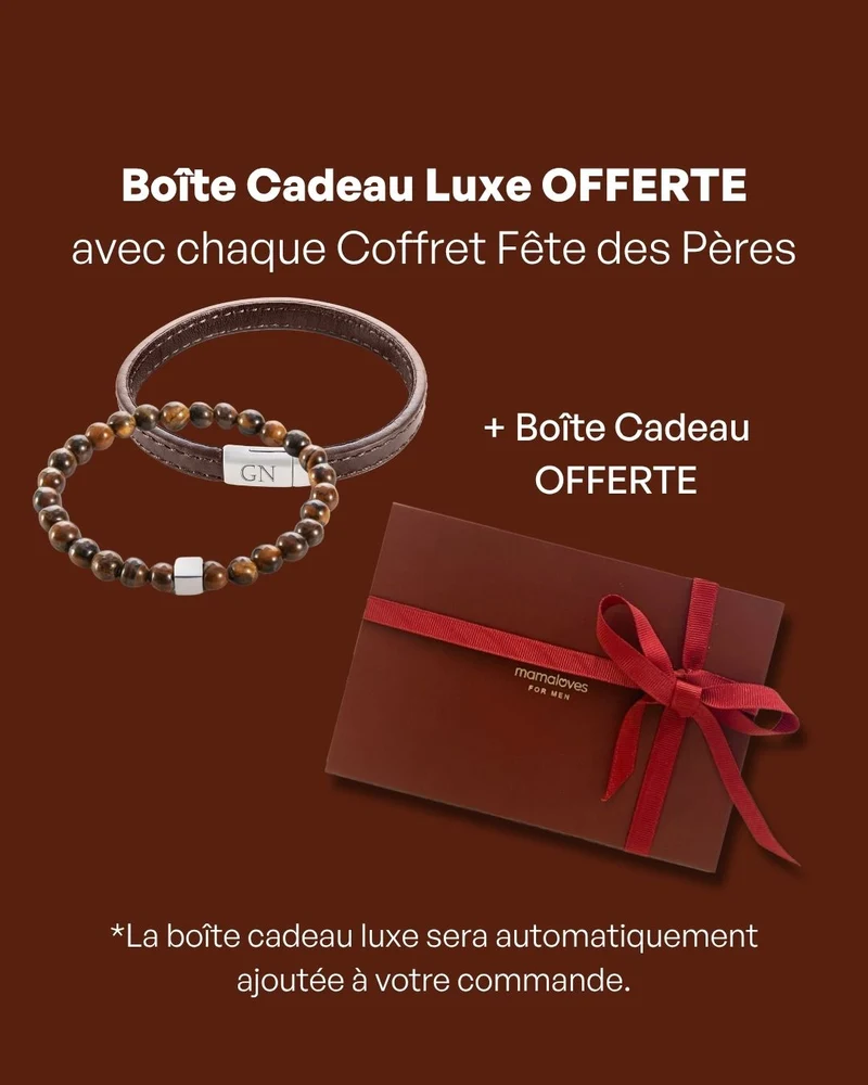Mannen VOORDEELSET bruin - Gepersonaliseerde Heren Armbanden