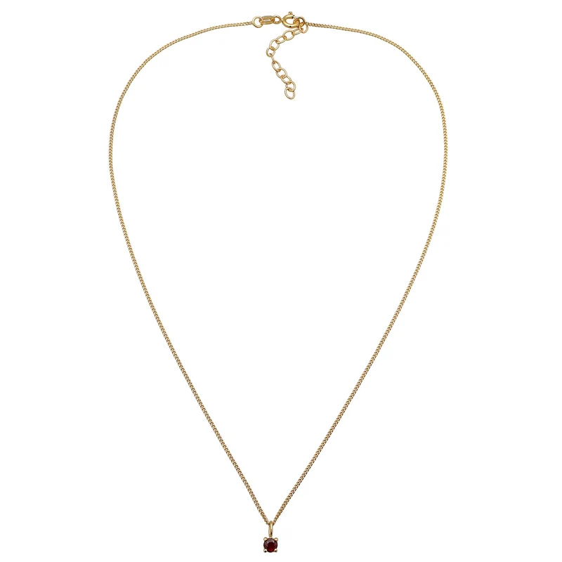 Halskette Choker | Granat (Dunkelrot)