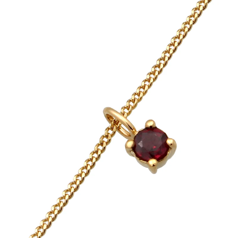 Halskette Choker | Granat (Dunkelrot)