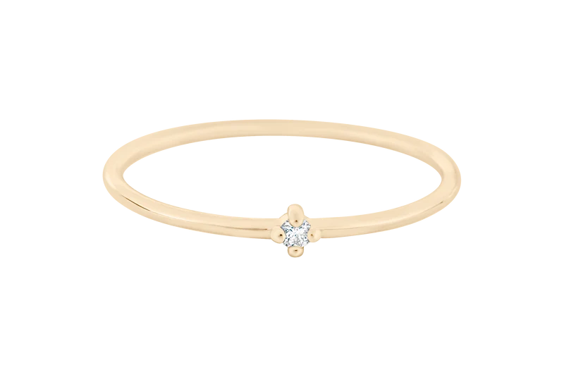 April Diamant Edelstein Ring