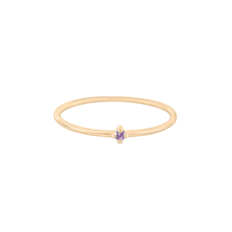 Juni Bright Amethyst Edelstein Ring