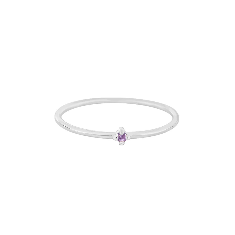 Juni Bright Amethyst Edelstein Ring