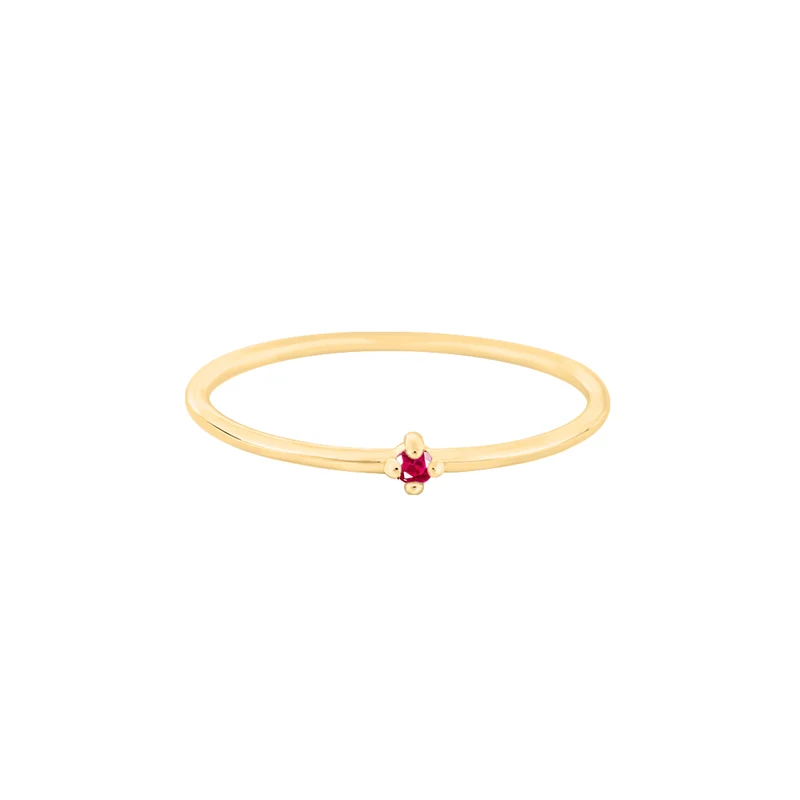 Juli Roter Achat Edelstein Ring