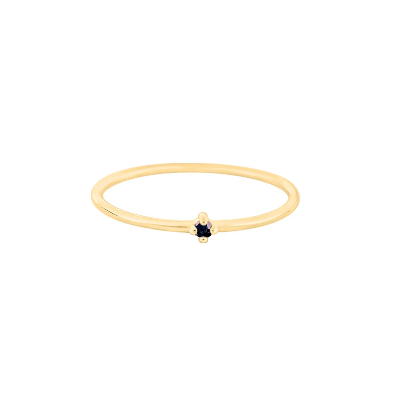 September Saphir Edelstein Ring