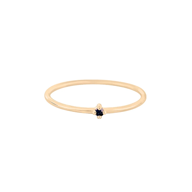 September Saphir Edelstein Ring