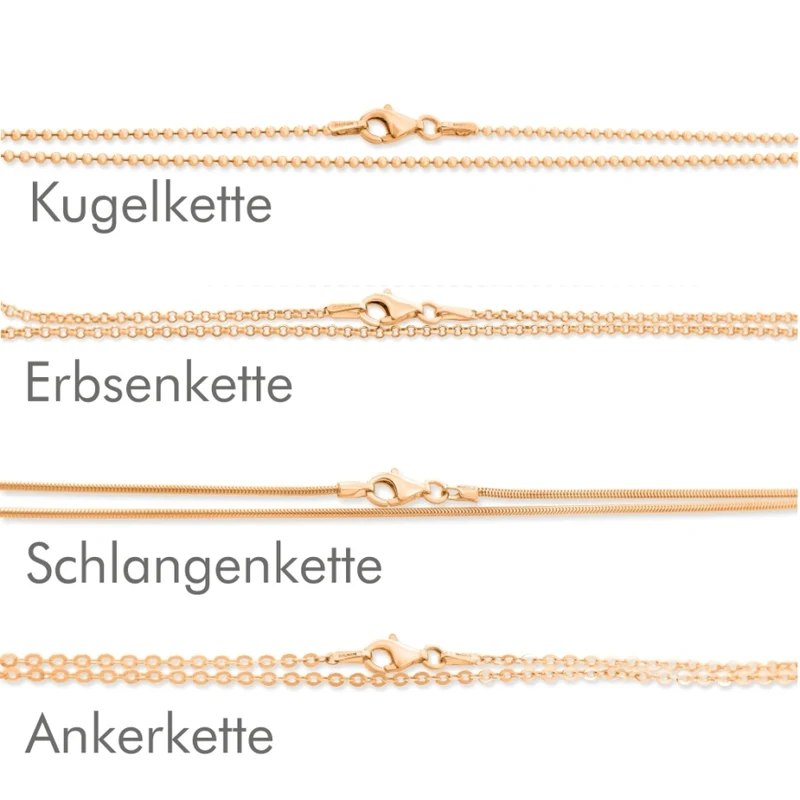 KETTE MIT GRAVUR NAMENSKETTE ENGELRUFER HALSKETTE ROSEGOLD GESCHENK OMA MUTTER