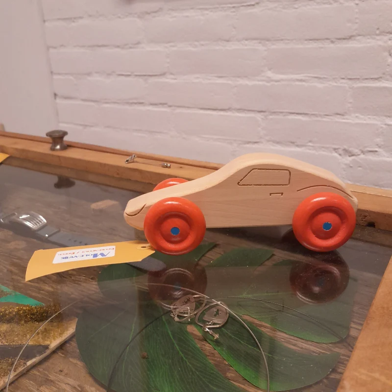 Wooden toy car
