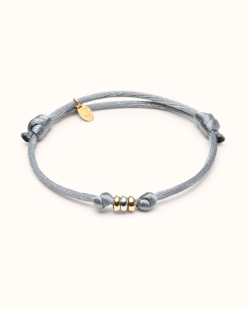 9k Family Tricolor Ring Armband - Gepersonaliseerde Armband
