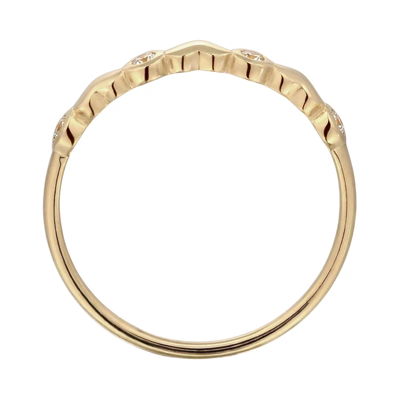 Ring mit Herzen | Topas (Weiß)