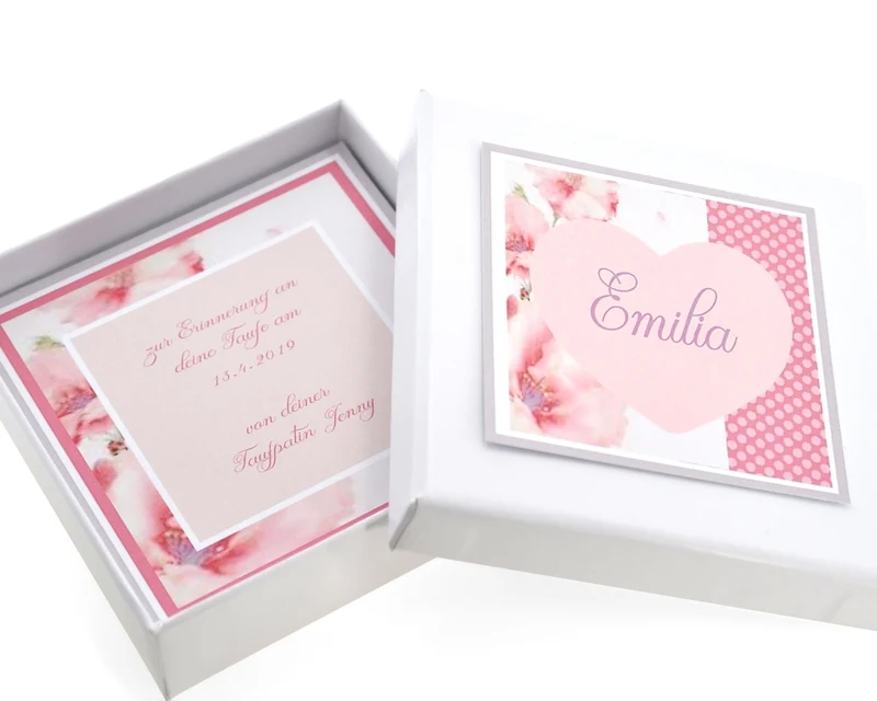 Schmuck Schachtel mit Wunschtext Geschenk Schachtel mit eigenen Text