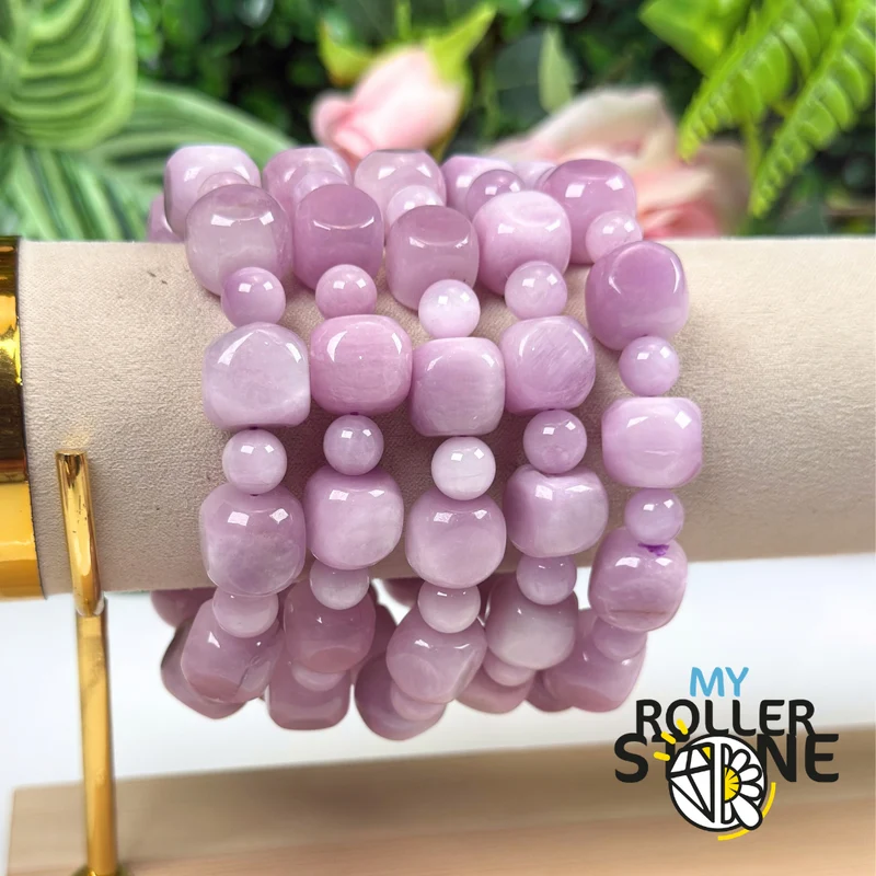 Rosa Kunzit-Armband