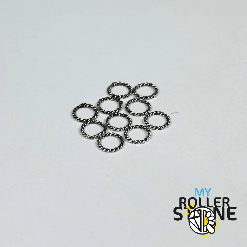 Geschlossene, gelötete Ringe aus 925er Sterlingsilber – 6,5 mm