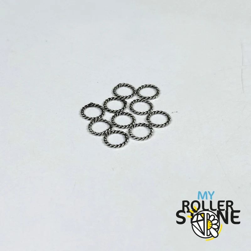 Geschlossene, gelötete Ringe aus 925er Sterlingsilber – 6,5 mm