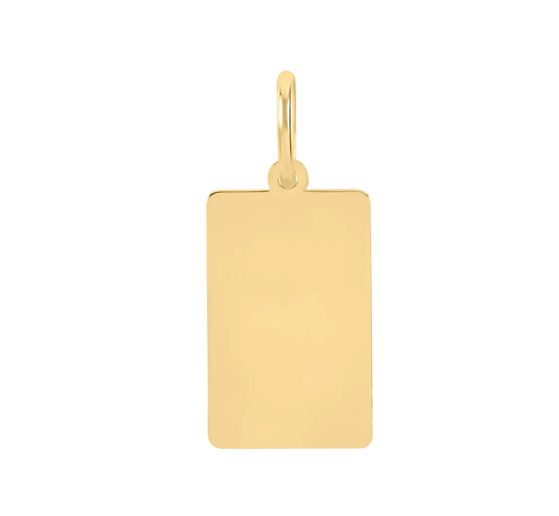 Engraved Square Anhänger
