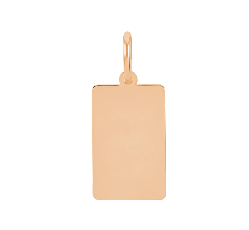 Engraved Square Anhänger