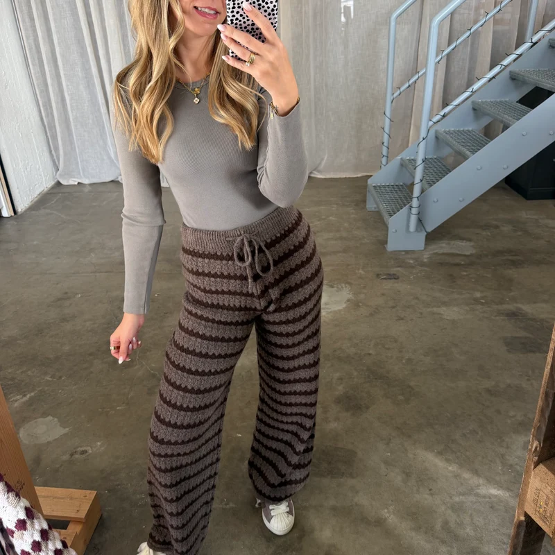 Comfy Hose - Taupe x Espresso