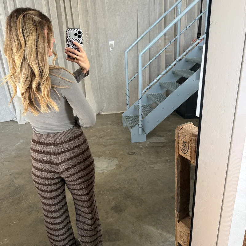 Comfy Hose - Taupe x Espresso