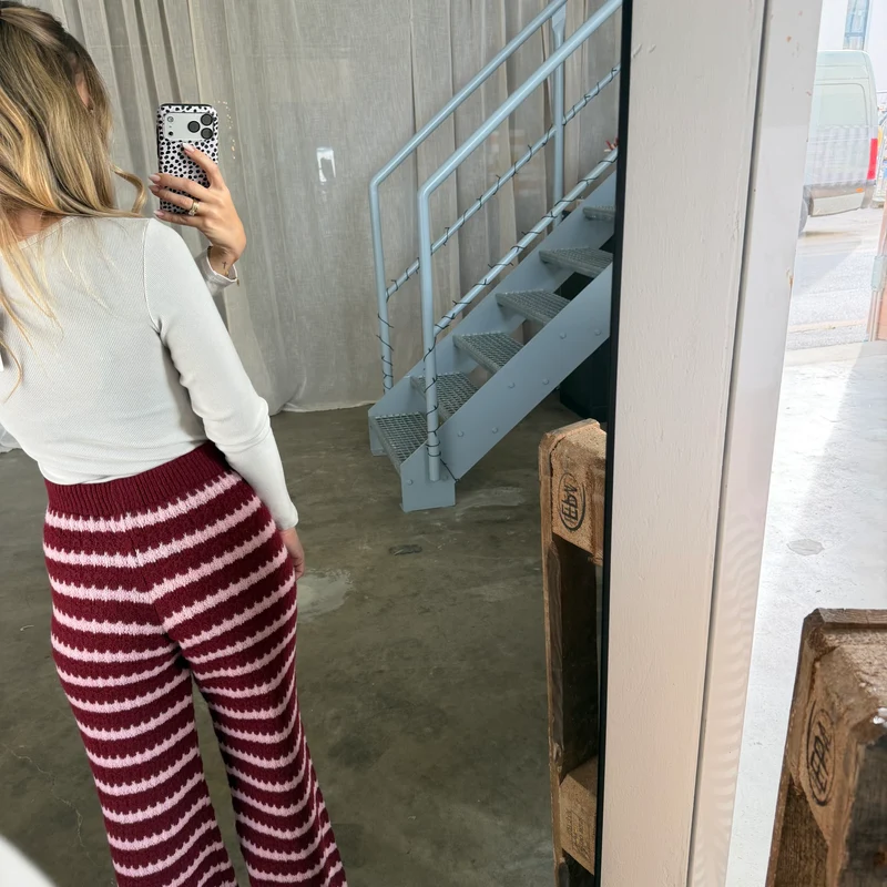 Comfy Hose - Bordeaux x Rosa