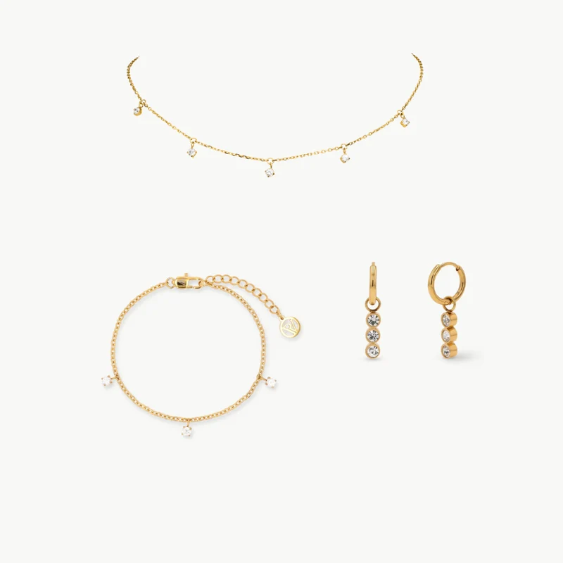 Sparkling Charm Set Gold