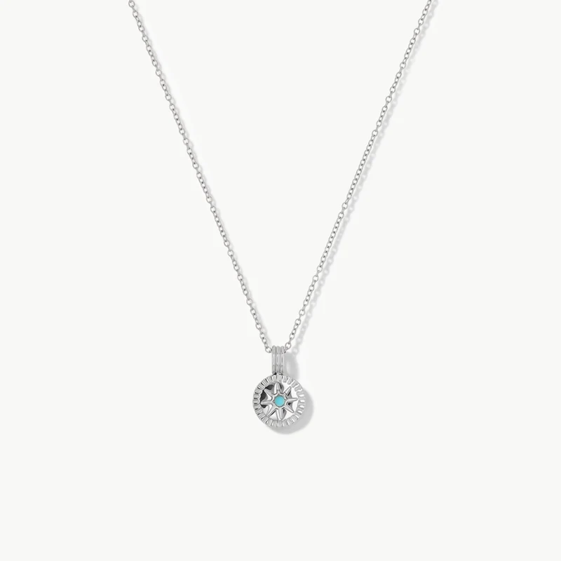 December Natural Birthstone Pendant Necklace