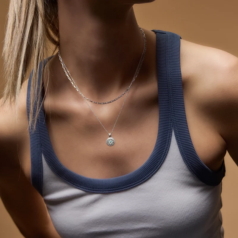 December Natural Birthstone Pendant Necklace