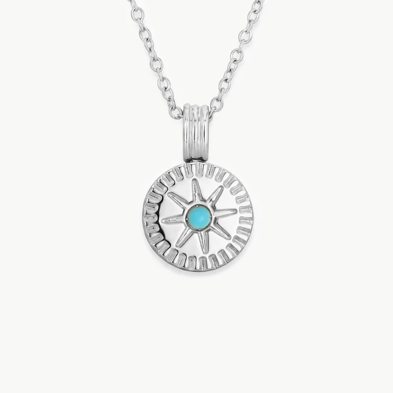 December Natural Birthstone Pendant Necklace