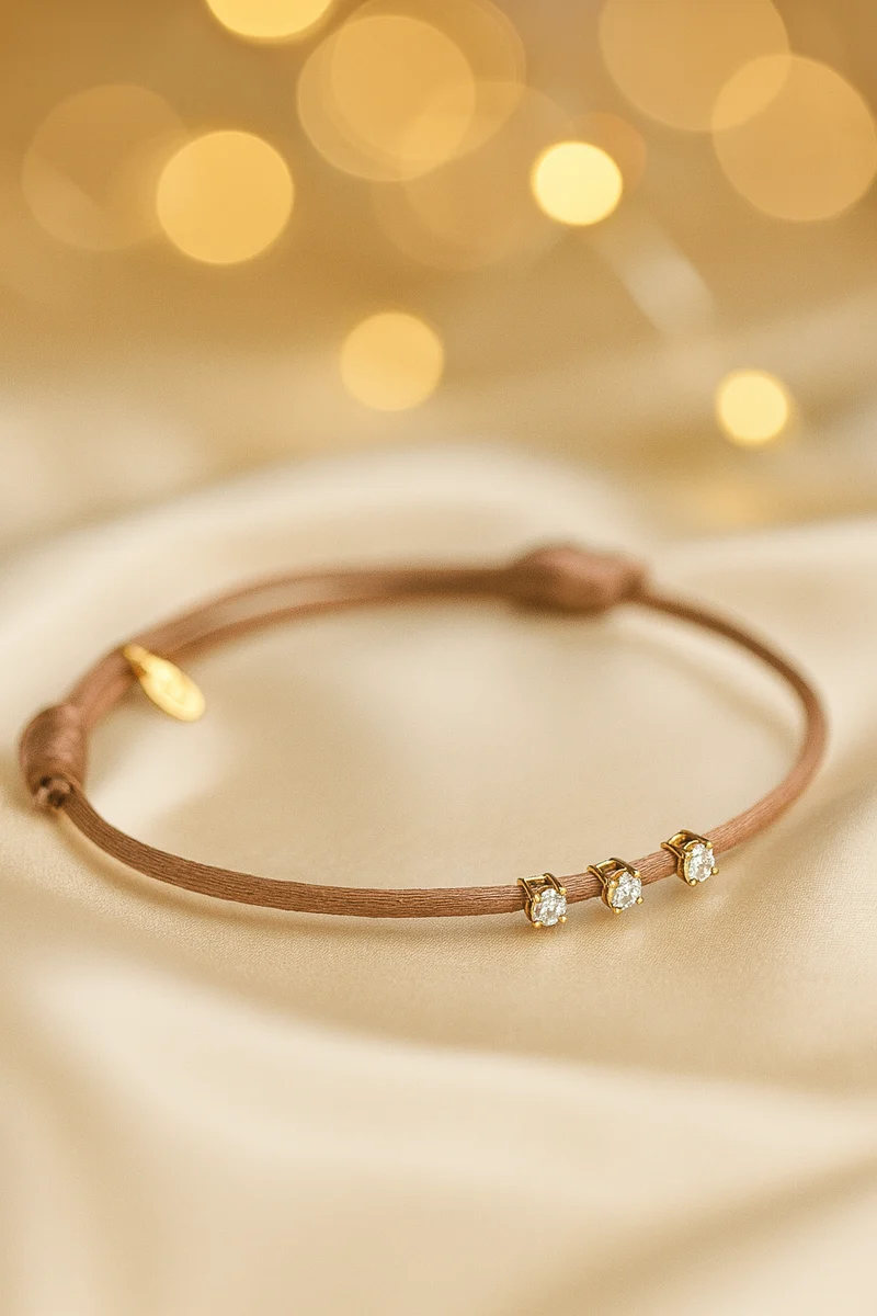 14k Herknopen Family Diamond Armband - Gepersonaliseerde Armband