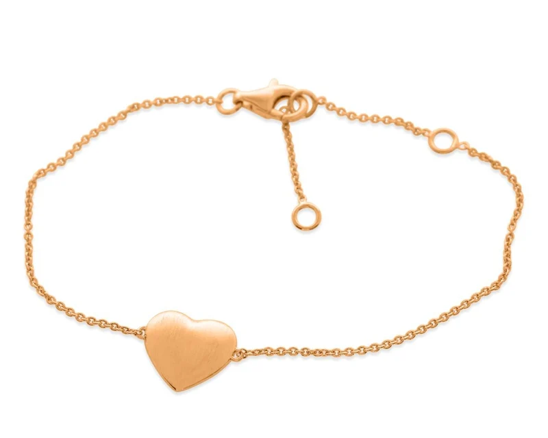 Herz Armband verstellbar rosé vergoldet