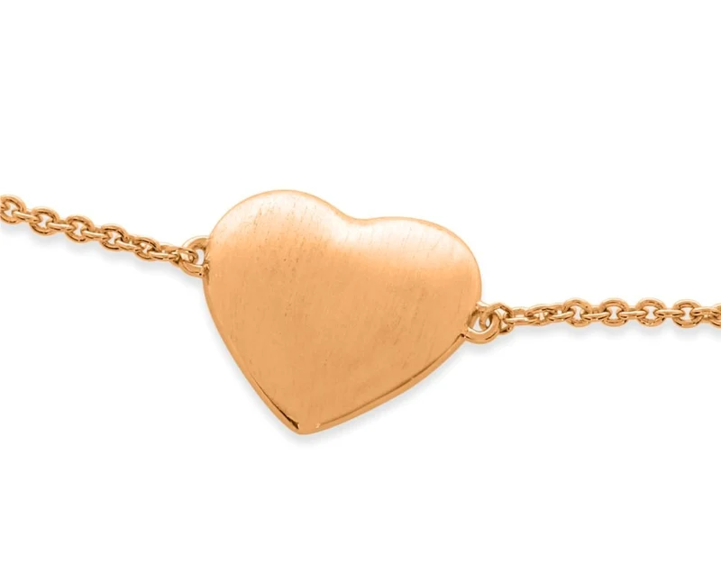 Herz Armband verstellbar rosé vergoldet