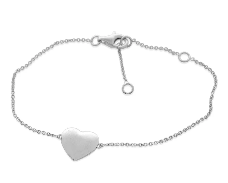 Herz Armband silber zart Schmuck 925 Sterling Silber