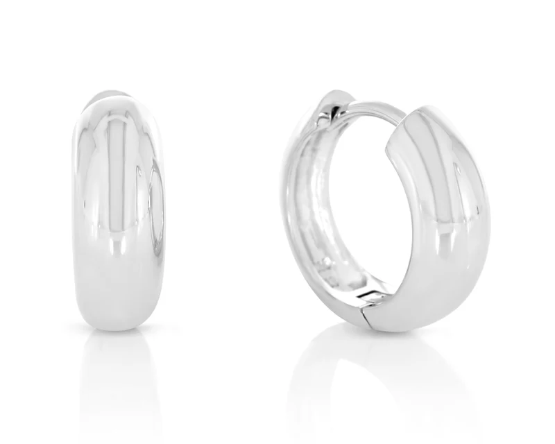 runde Creolen Paar ca. 16 mm 925 Sterling Silber