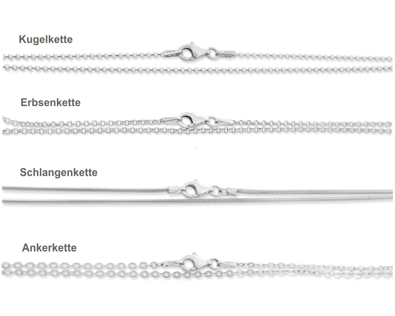 KETTE MIT KREUZ ANHÄNGER, SILBERKETTE, TAUFGESCHENK