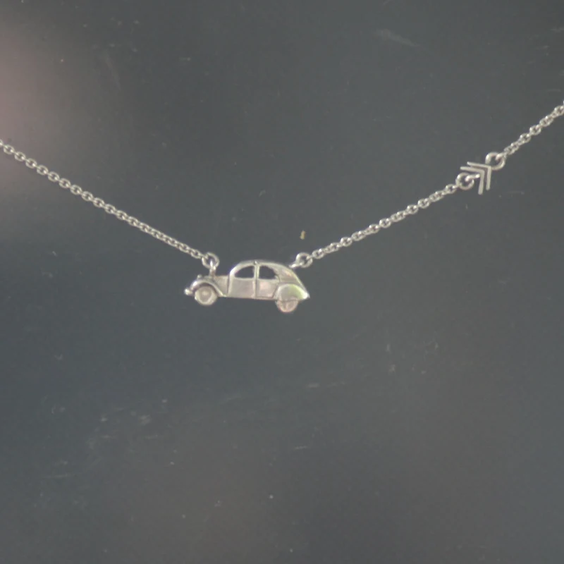 Car necklace with chevron