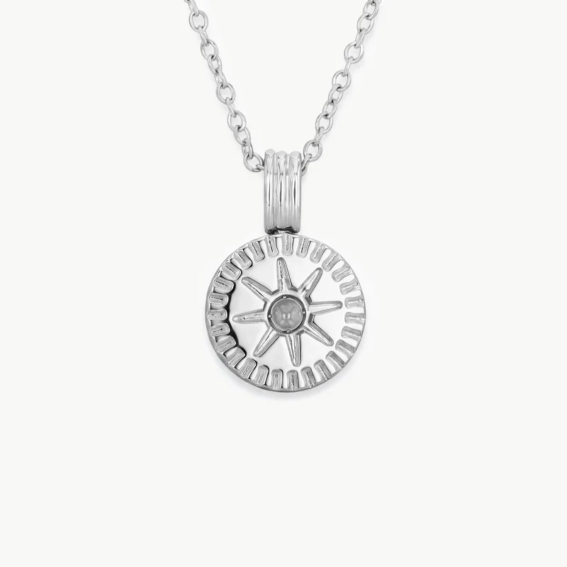 April Natural Birthstone Pendant Necklace