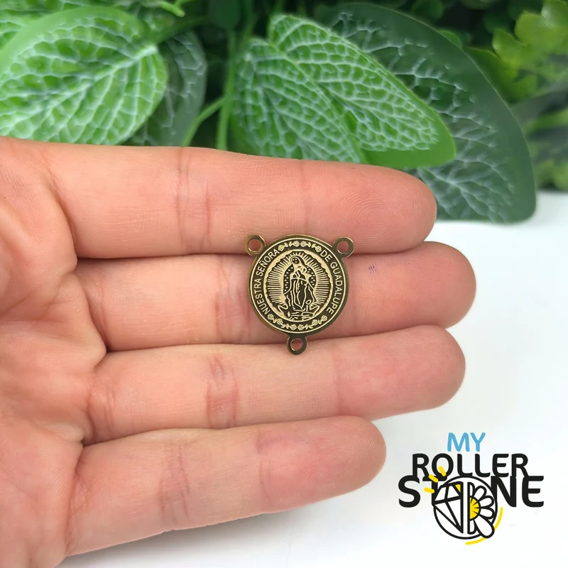 Rosenkranzmedaille 19 x 17 mm