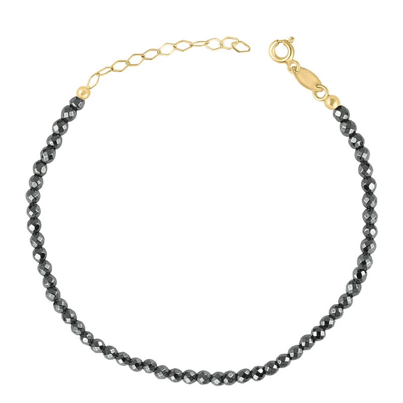 Hematite Eclipse Fusskette