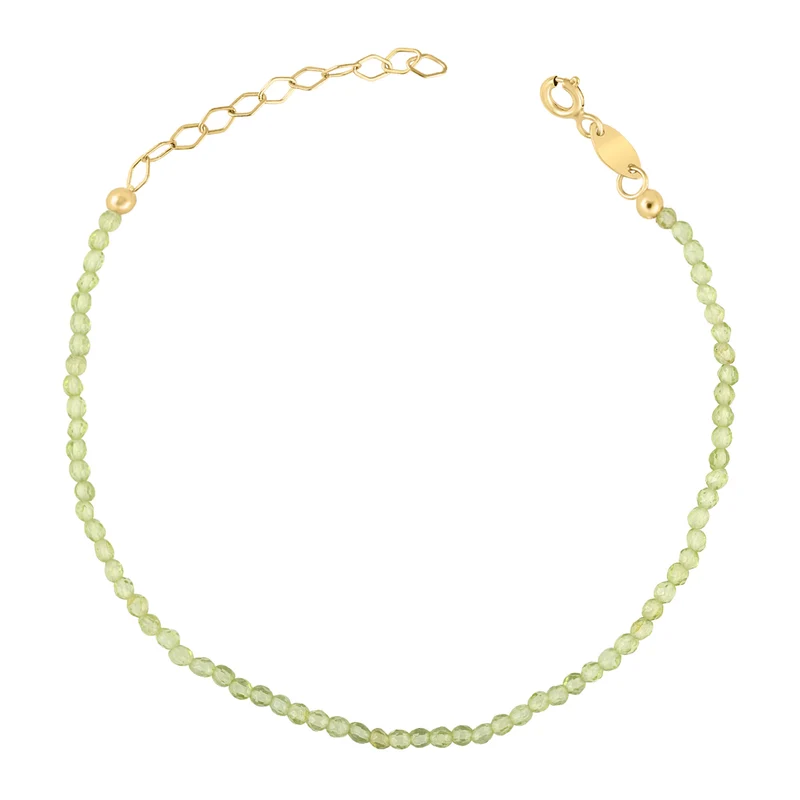 Lime Peridot Fusskette